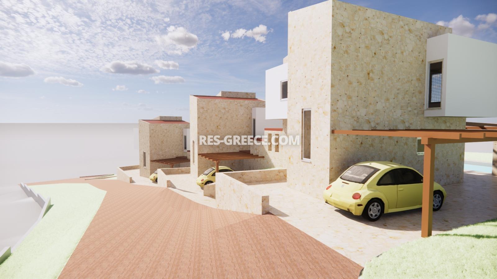 Катоги 1, Халкидики-Кассандра, Греция - комплекс вилл с бассейнами на нулевом цикле строительства - Фото 7