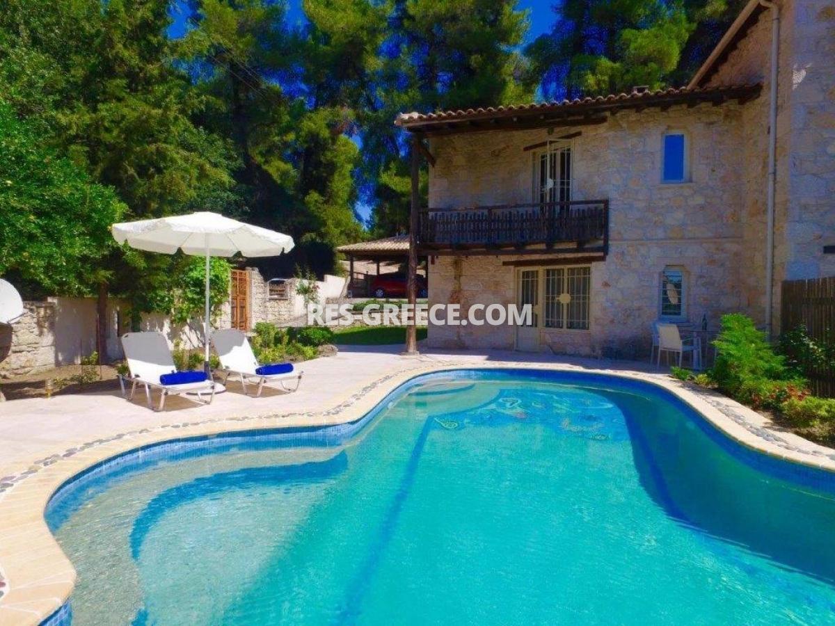 Кастро, Халкидики-Кассандра, Греция - каменный дом с бассейном на Халкидиках - Фото 9