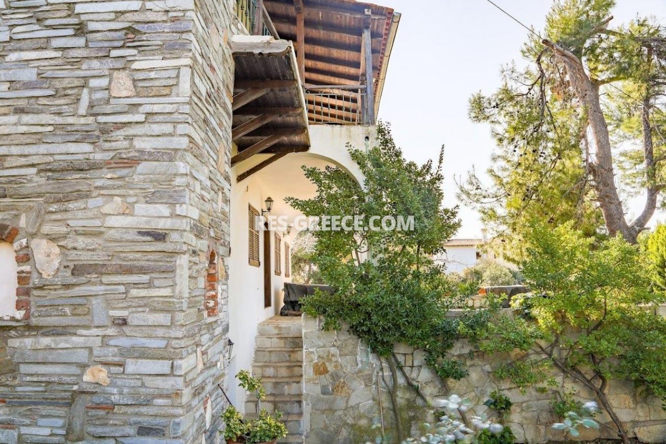 Прометеас, Халкидики-Ситония, Греция - большая вилла под реновацию в престижном месте в 80м от моря  - Фото 25