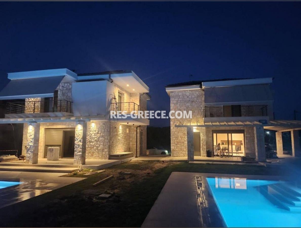 Хризантема, Халкидики-Кассандра, Греция - Угловая вилла с бассейном и большим садом в комплексе вилл у моря - Фото 12