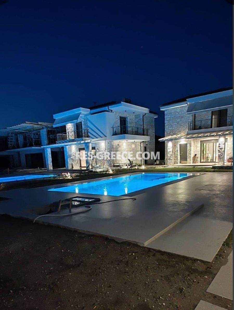 Хризантема, Халкидики-Кассандра, Греция - Угловая вилла с бассейном и большим садом в комплексе вилл у моря - Фото 11