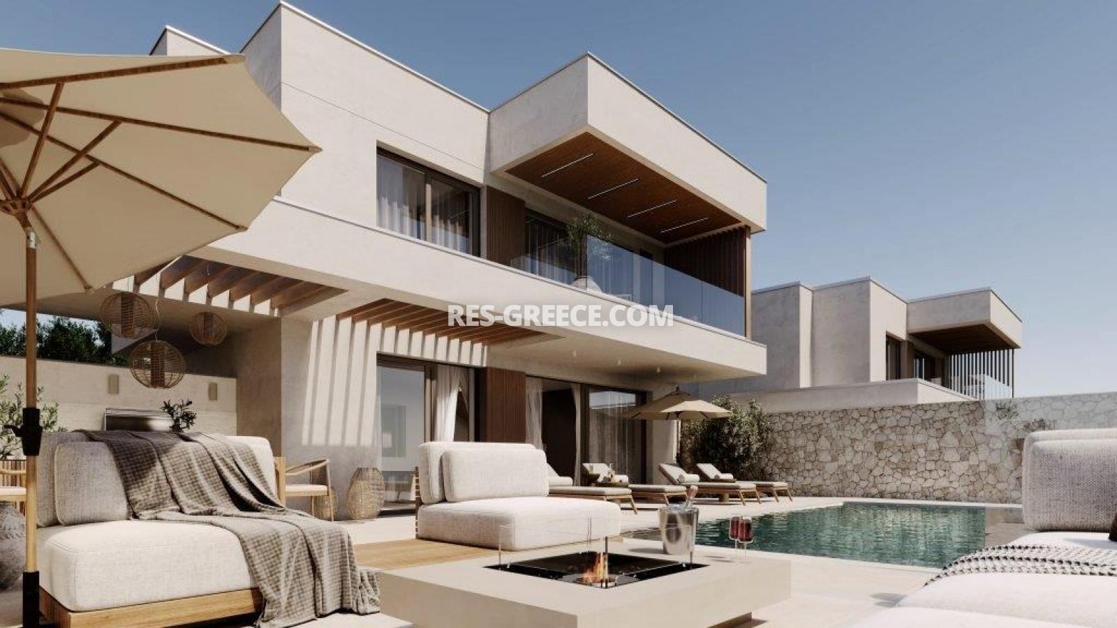 Лихнос, Халкидики-Кассандра, Греция - комплекс новый современных вилл у моря - Фото 16