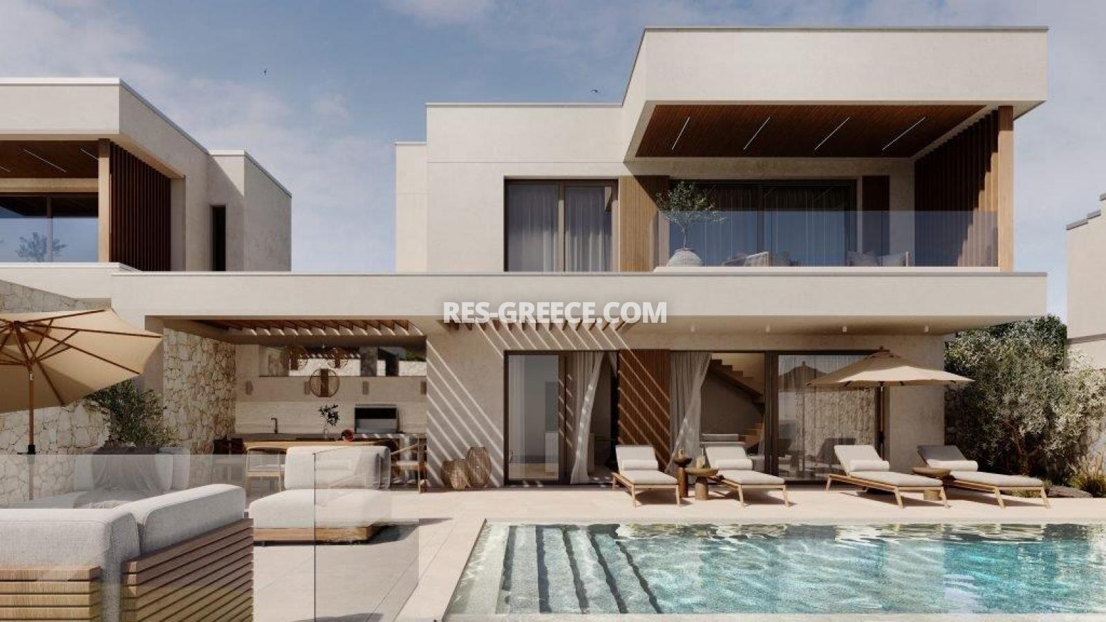 Лихнос, Халкидики-Кассандра, Греция - комплекс новый современных вилл у моря - Фото 12