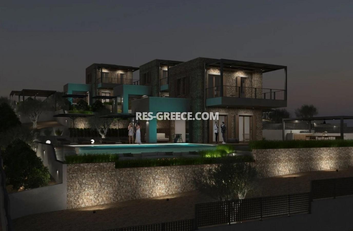 Вафи 2, Халкидики-Ситония, Греция - вилла с панорамным видом на этапе строительства - Фото 18