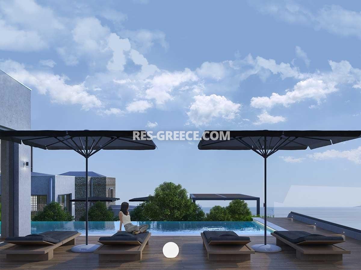 Вафи 2, Халкидики-Ситония, Греция - вилла с панорамным видом на этапе строительства - Фото 14