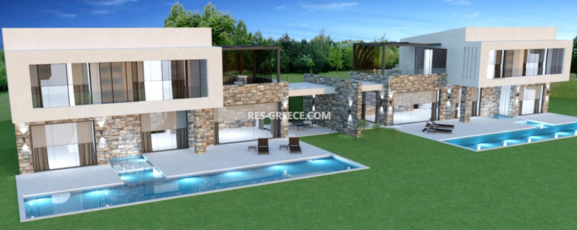 Дриино, Халкидики-Кассандра, Греция - современные виллы с бассейнами и панорамными видами - Фото 20