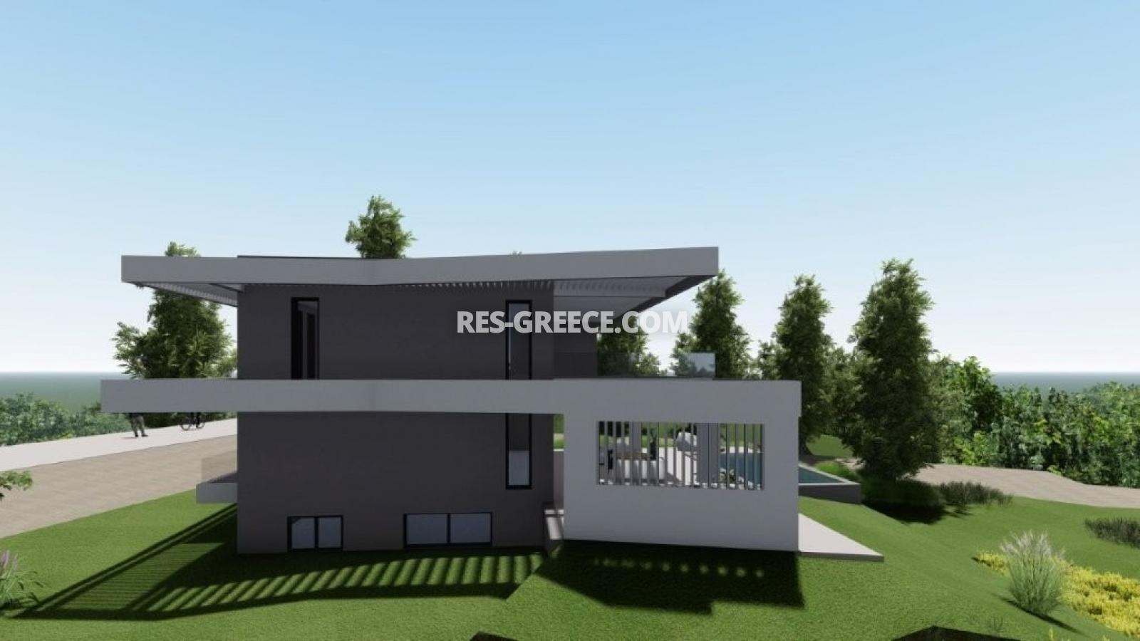 Аперитто, Халкидики-Кассандра, Греция - комплекс вилл с бассейнами на раннем этапе строительства - Фото 6