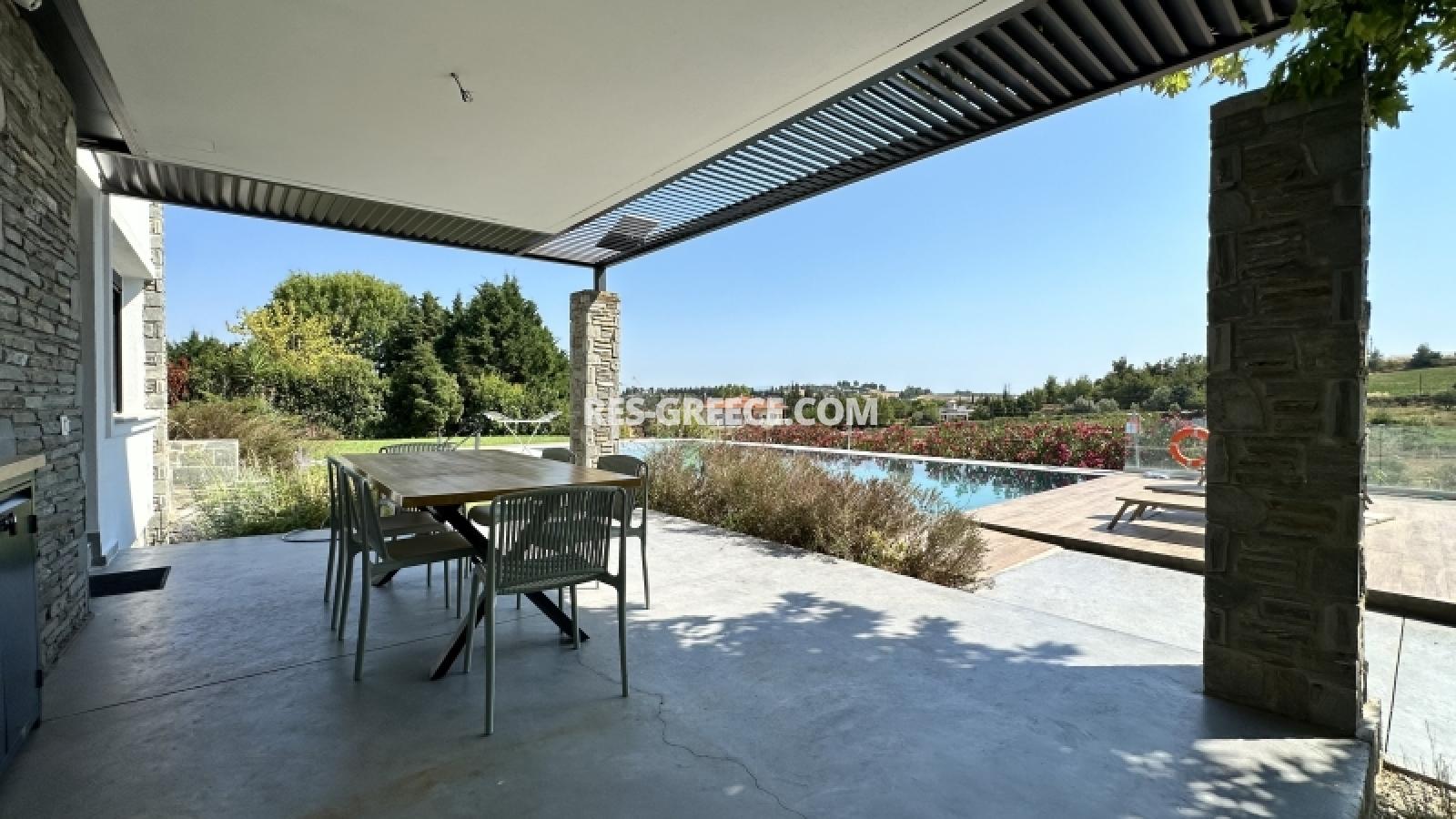 Ставроникита, Халкидики-Кассандра, Греция - вилла с бассейном после реконструкции в престижном Сани - Фото 23