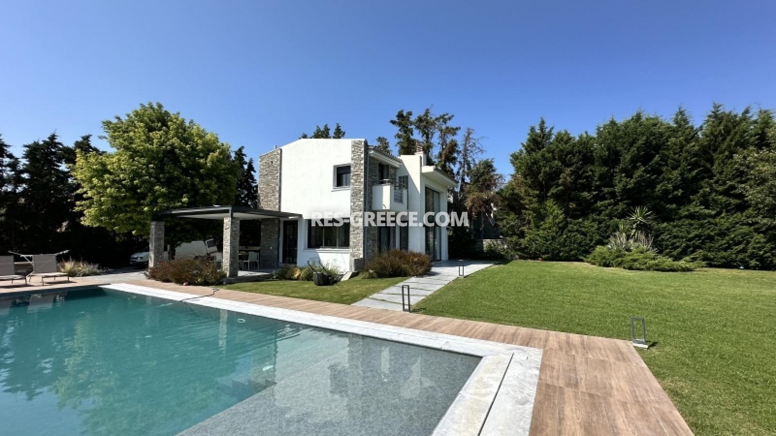 Ставроникита, Халкидики-Кассандра, Греция - вилла с бассейном после реконструкции в престижном Сани - Фото 28