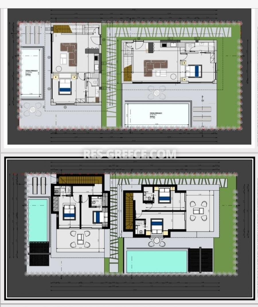 ПД виллы, Халкидики-Кассандра, Греция - вилла под Золотую визу с бассейном - Фото 15
