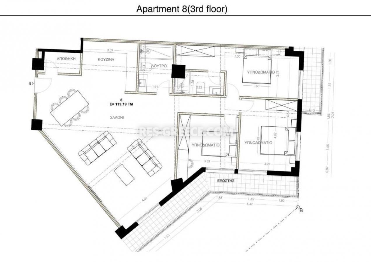 Нуга апартс, Центральная Македония, Греция - квартиры в престижном районе Салоник на этапе реконструкции - Фото 46
