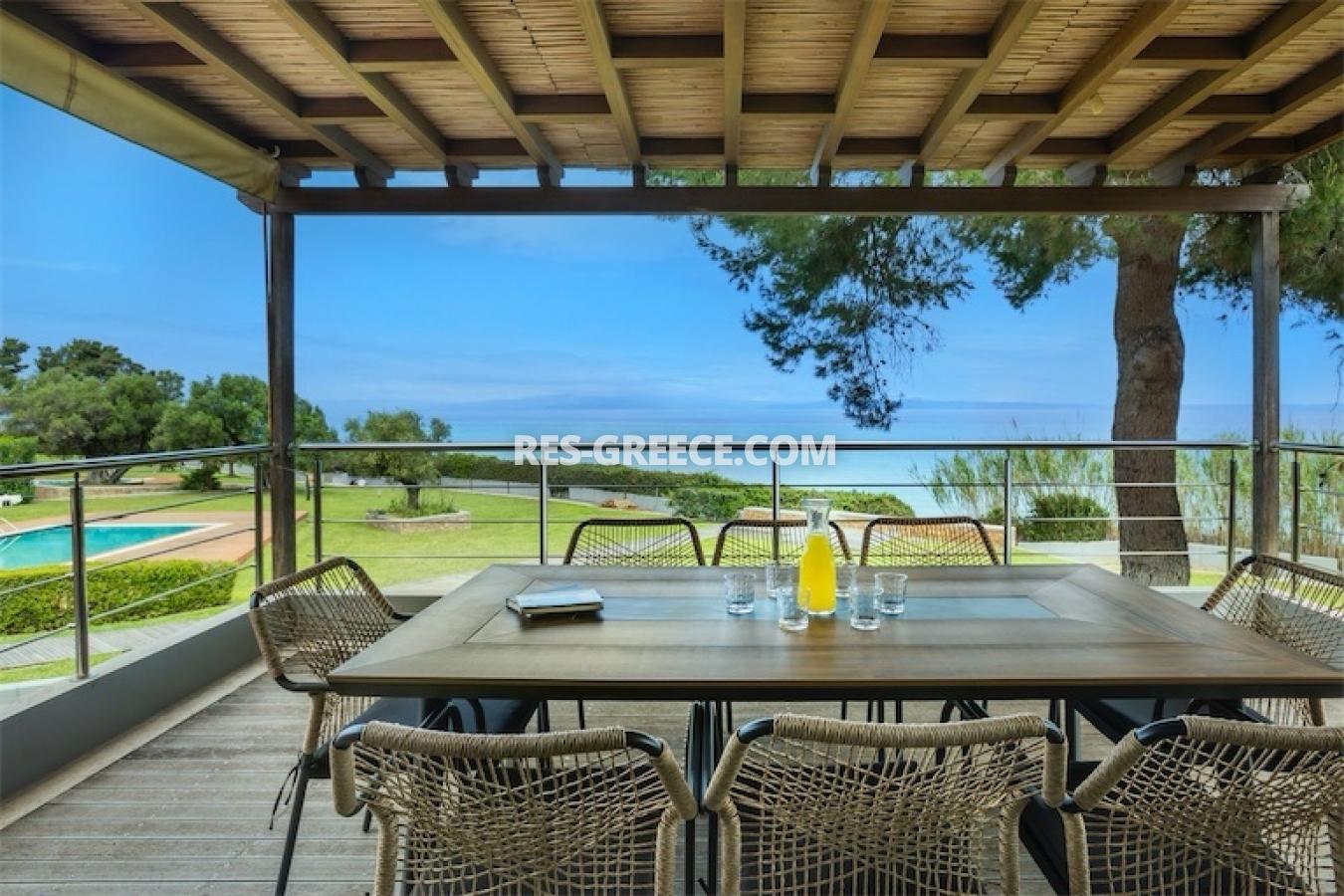 Паллирия вилла, Халкидики-Кассандра, Греция - вилла на 1 линии в закрытом комплексе Паллирис у моря - Фото 3