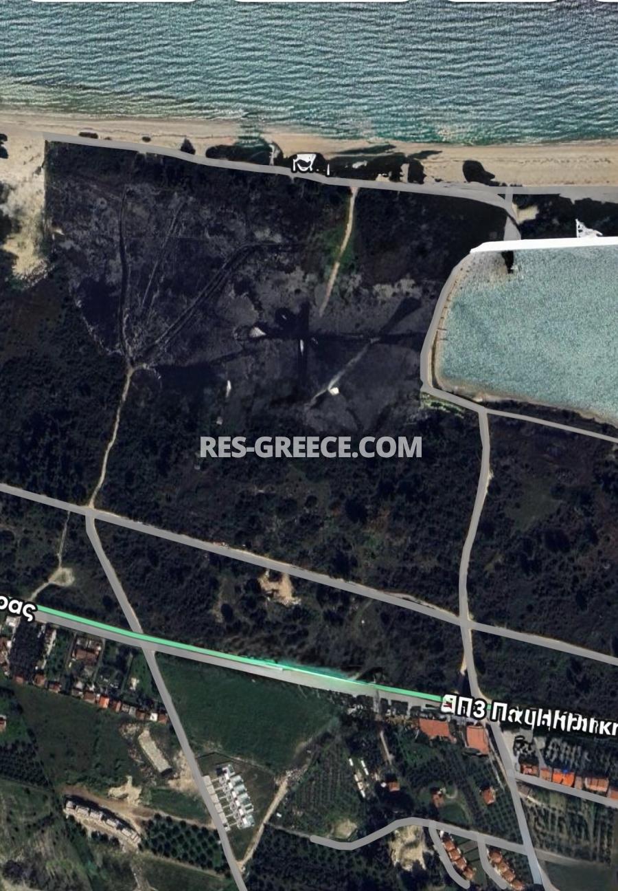 Участок Ставрос, Пефкохори, Греция - большой участок под строительства жилой или туристической недвижимости, Фото 3