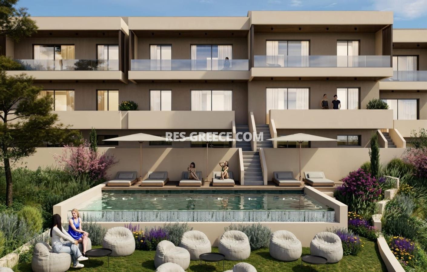 Маст апарт, Халкидики-Кассандра, Греция - комплекс курортных апартаментов с общим бассейном - Фото 9