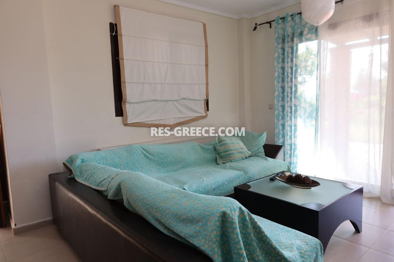 Голден Сэнд 5, Сивири, Греция - Вилла 123 м² в Сивири. 3 спальни, сад 400 м², вид на море. Меблирована, требует ремонта. Охраняемый комплекс., Фото 5